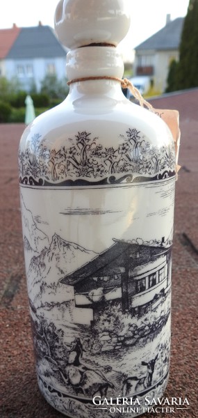 Bavaria altenkunststadt scenic drink holder with stopper, 1920s (rare, collector's item)