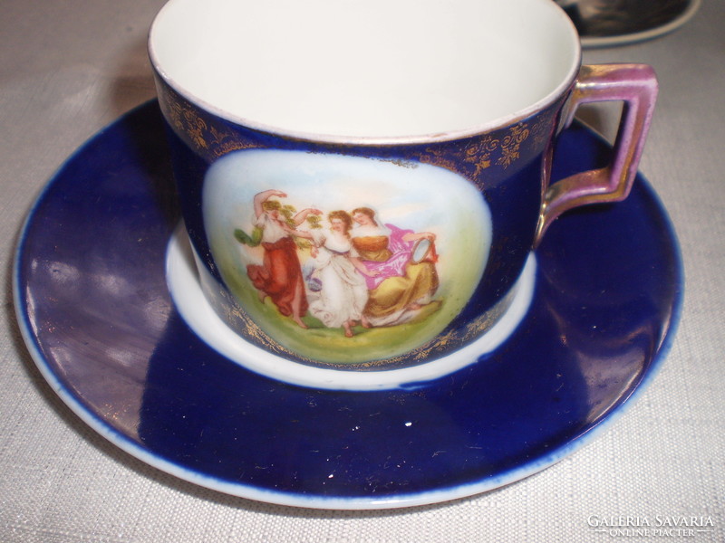 Antik Alt wien Porcelán Teás Kávés Csésze 
