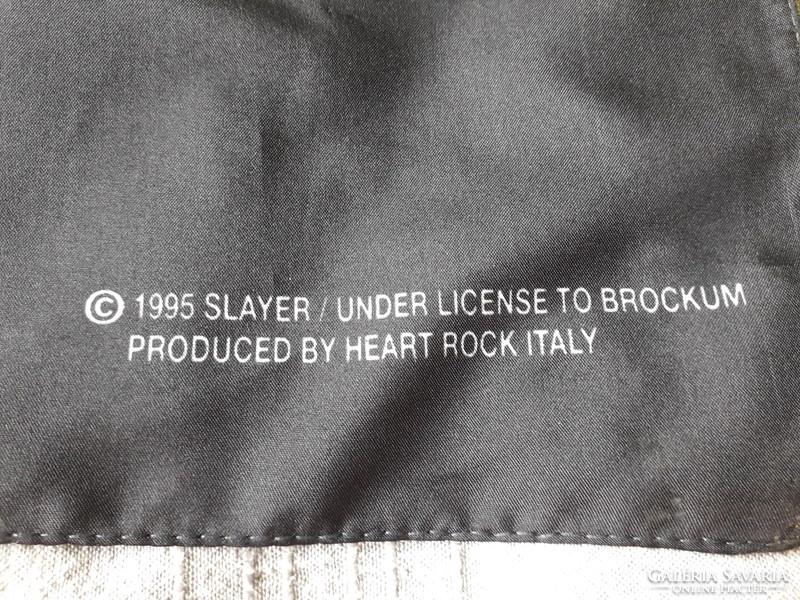 105 cm x 72 cm 1995 SLAYER metál rock 100 % polieszter plakát poszter kendő eredeti ereklye