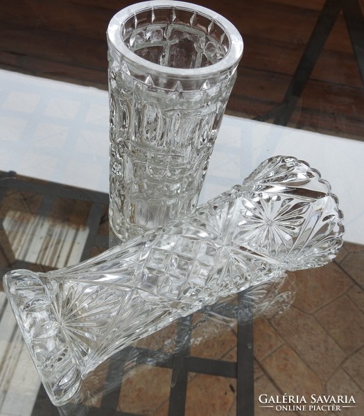 Retro vastag öntött üveg váza