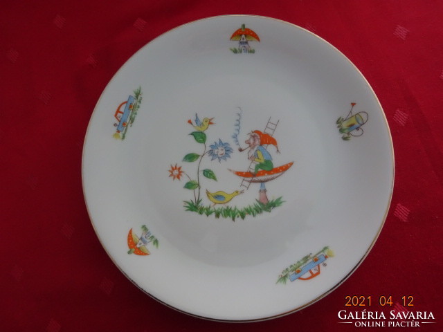 Arzberg German porcelain small plate with children's toy figures, diameter 19 cm. He has!