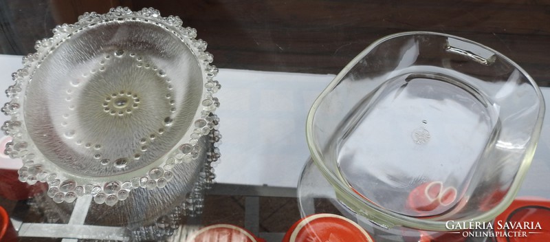 Old glass bowl - Simax Czechoslovak frost-resistant bowl - antique 