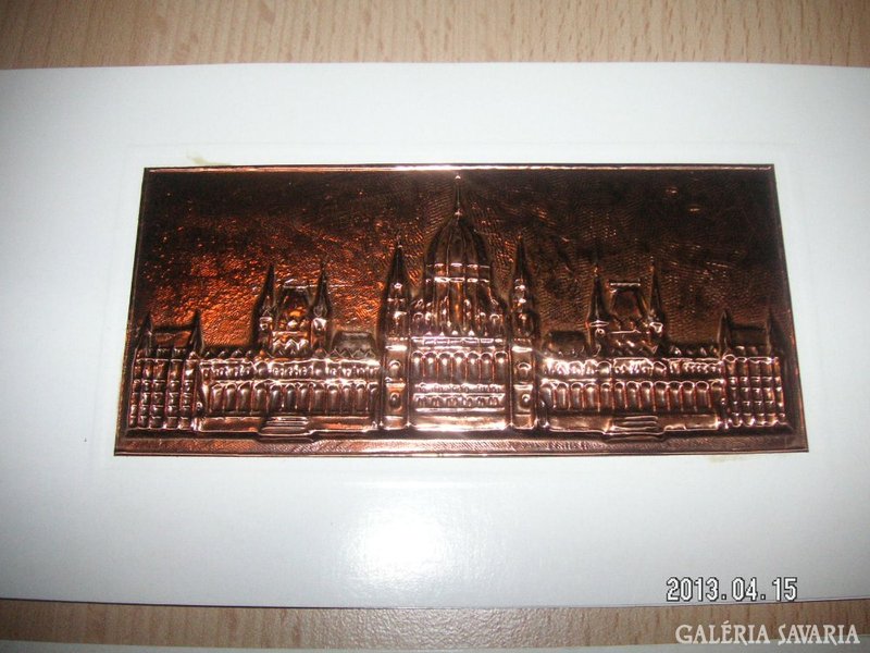 Budapesti    képeslapok , vörösréz lemezből