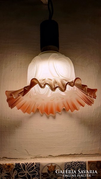 4 Pcs. Art Nouveau, glass lampshades, they are amazingly beautiful. For chandelier, table lamp, wall arm.