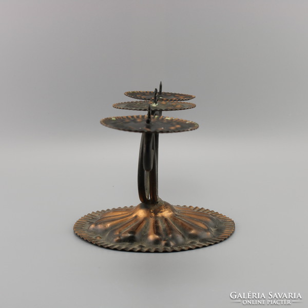 Old metal candle holders, vintage candle holders,