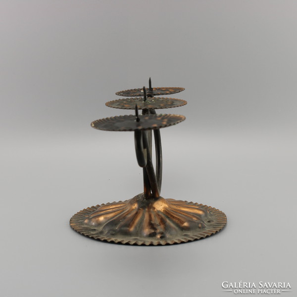 Old metal candle holders, vintage candle holders,