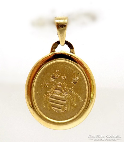 Arany rák horoszkópos medál (ZAL-Au92234)