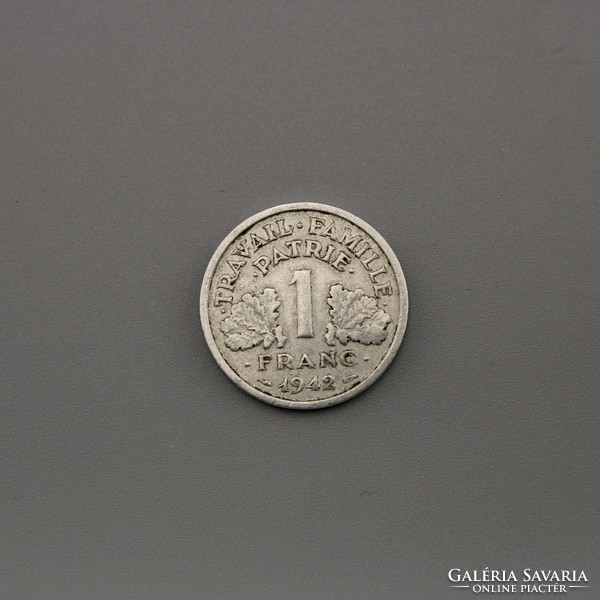 1 Franc French coin 1942