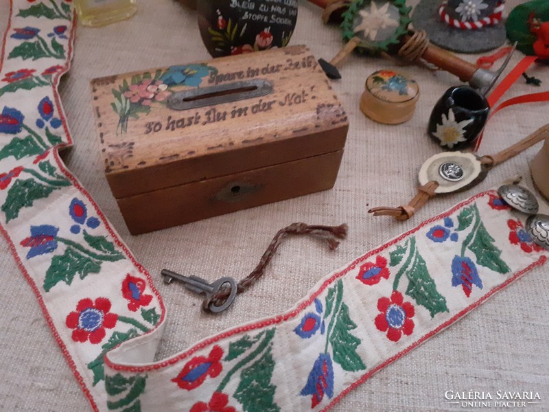 A collection of retro relics from the snowy mountains are for sale together