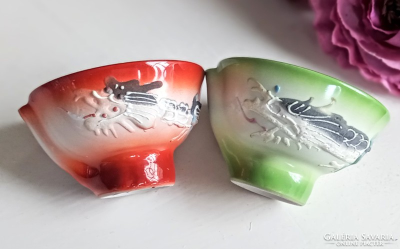 Japán porcelán szakés csészék 2db