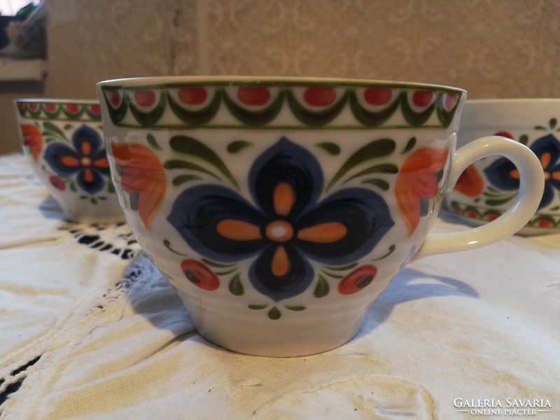 Eladó régi porcelán Bavaria Winterling 6 db teás csésze 1 cukortartó!