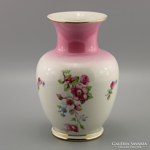 Porcelain vase, vintage vase from Hollohaza