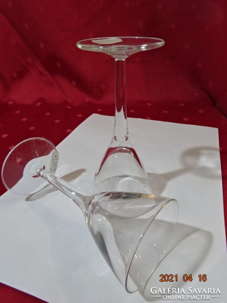 Cognac glass with stem - two pieces, sold together, height 14 cm. He has!