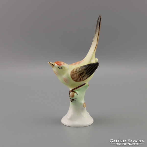 Bird porcelain figurine, vintage figurine, hollohaza