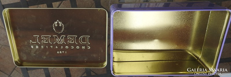 Demel choco - atiers 1786 tin gift box - metal box