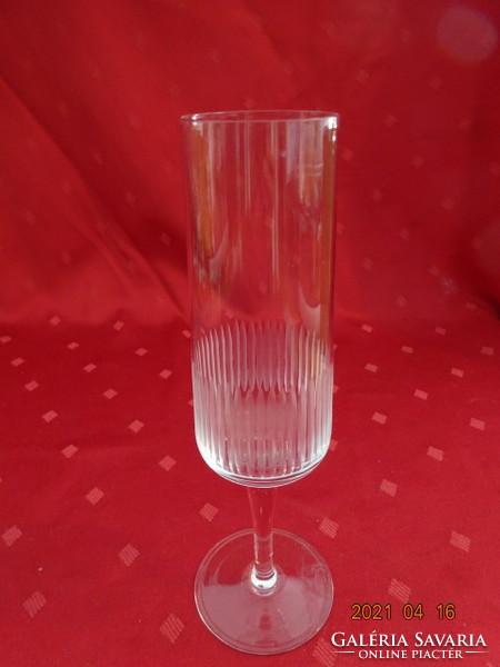 Stemmed champagne glass - three pieces, height 19 cm. 3 pcs for sale together. He has!