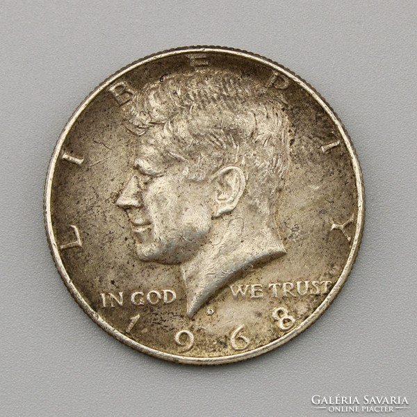 Fél dollár USA, Kennedy Fél dollár 1968 , Kennedy Half Dollar USA 1968
