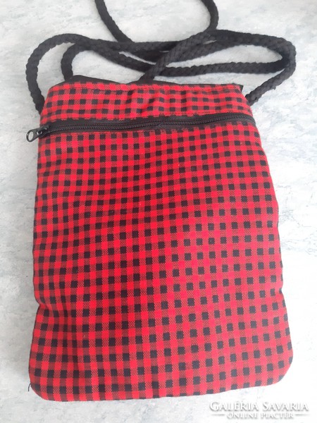German red, black, bag, original sunkid textile bag