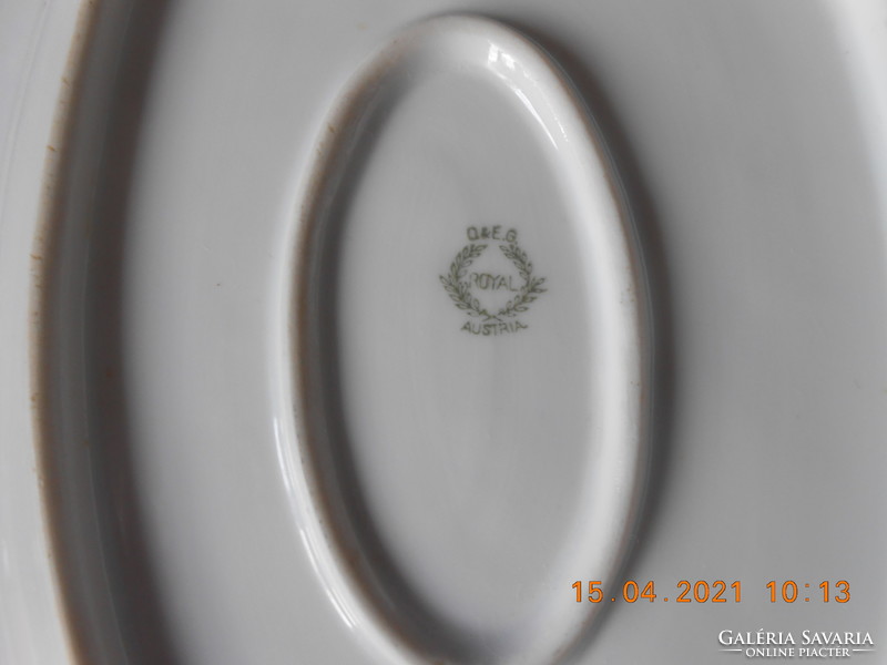 Antik Oscar & Edgar Gutherz Royal Austria porcelán tál