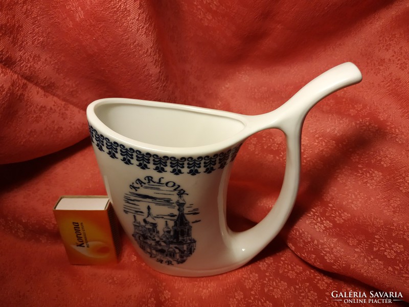 Porcelain bait jug, souvenir jug