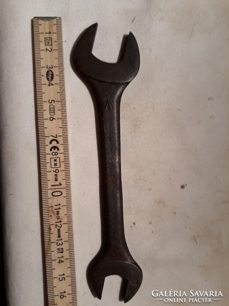 Old marked (neon) wrench
