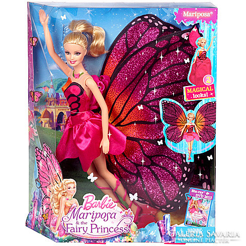 Új, bontatlan Mariposa Barbie 2013-ból / Új Mariposa tündérhercegnő Barbie baba