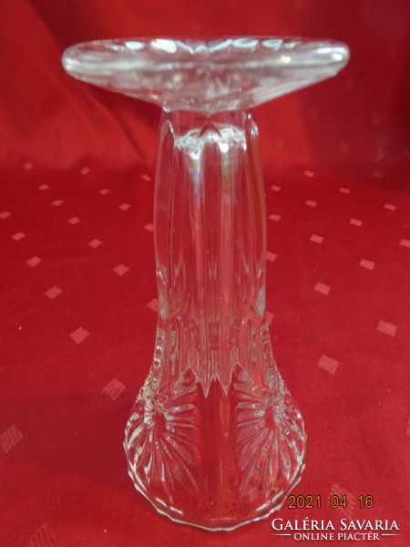 Glass vase, graceful shape, height 13.5 cm. He has!