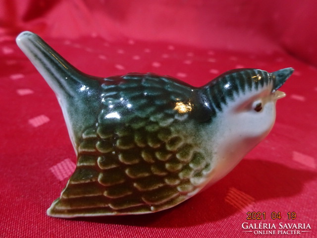 Hungarian porcelain bird, length 7.5 cm. He has! Jokai.