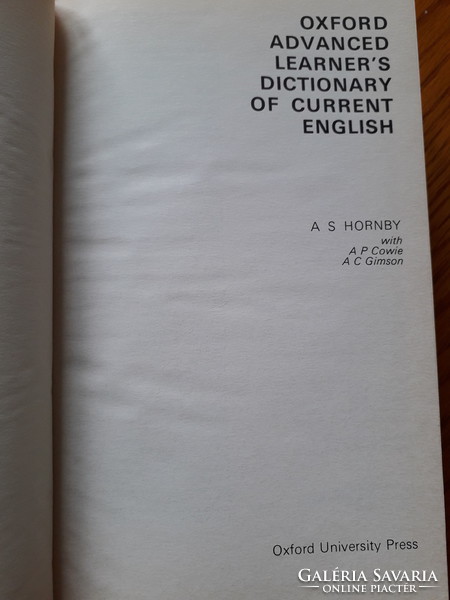 AS Hornby - Oxford advanced learners' dictionary of current English