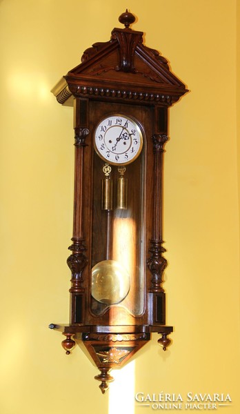 Old German antique glass wall clock 132 cm