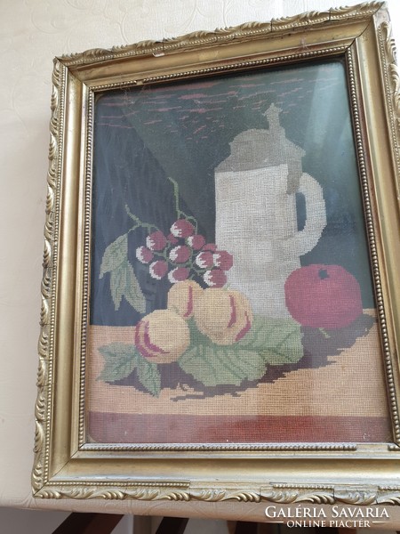 Fruity still life tapestry picture for sale in beautiful frame!
