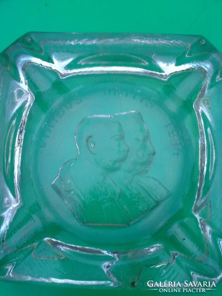 Viribus unitis 1914, jubilee ashtray. Rare! Slightly injured! I discounted it!