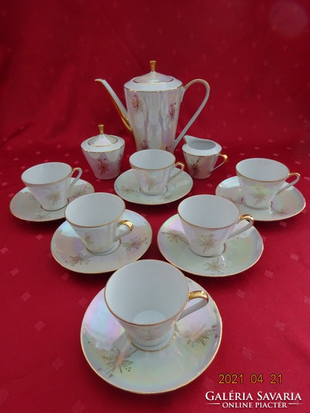 Eigl German porcelain coffee set with six-seat lyceum. He has!