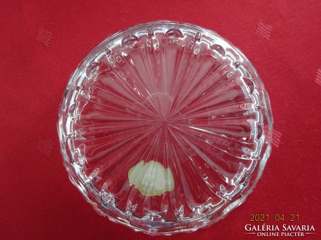 Crystal glass table centerpiece, diameter 11.5 cm. He has!
