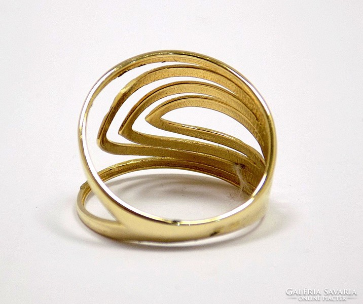 Yellow and white gold ring without stones (zal-au95392)