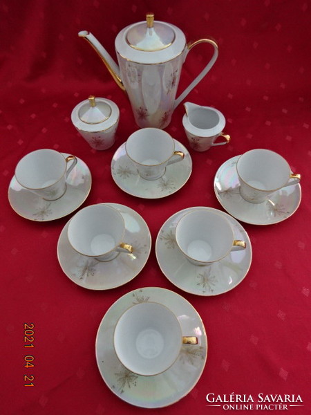 Eigl German porcelain coffee set with six-seat lyceum. He has!
