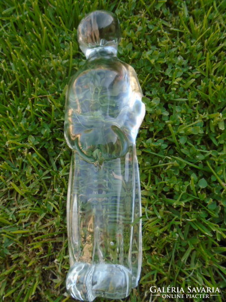 Scandinavian lead crystal, brutally serious piece of female figure from Kosta, 20 cm high