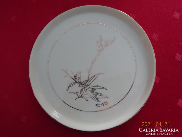 Japán porcelán, kézzel festett kerek tálka, átmérője 17,5 cm. Vanneki!