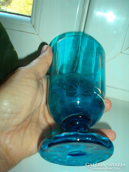 Antique small glass commemorative cup