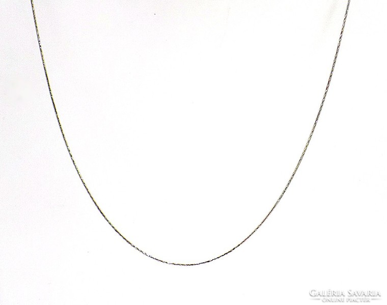 Vésett fehér arany nyaklánc (ZAL-Au94281)