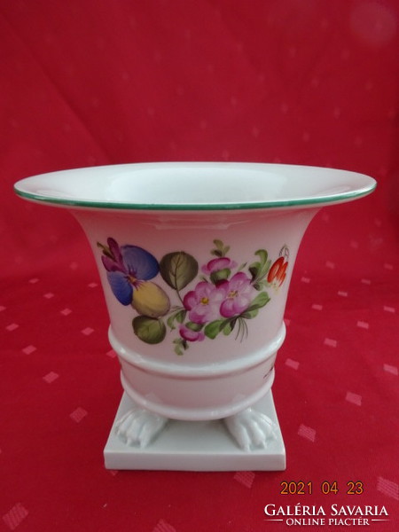 Herend porcelain four-legged vase, height 13 cm. He has!