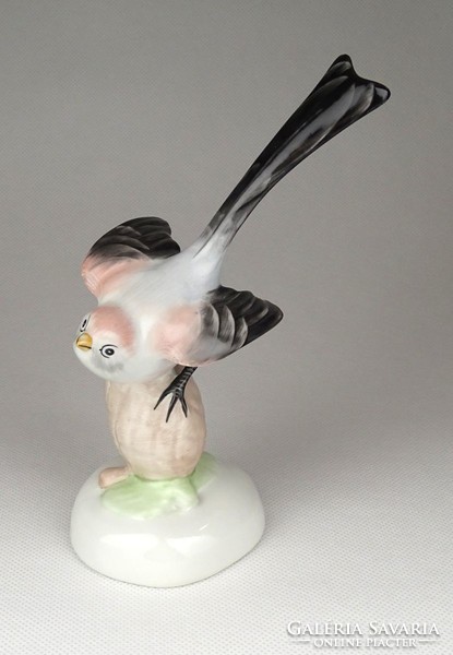 1D895 Régi Aquincum porcelán madár figura 15 cm