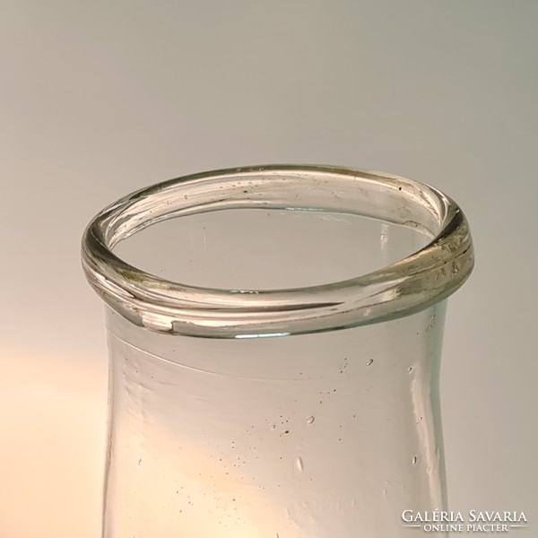 Colorless, preserved, smoky beer glass 2 pcs (1670)
