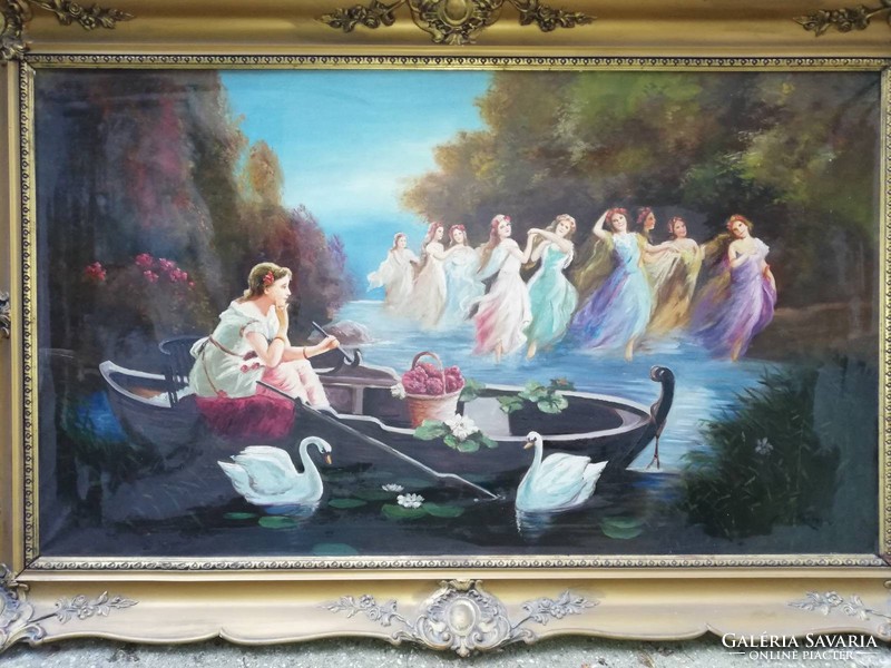 Kozman r. : Dance of fairies oil on canvas 70/120 cm