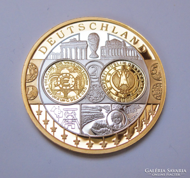 Euro commemorative medal Germany 2002.