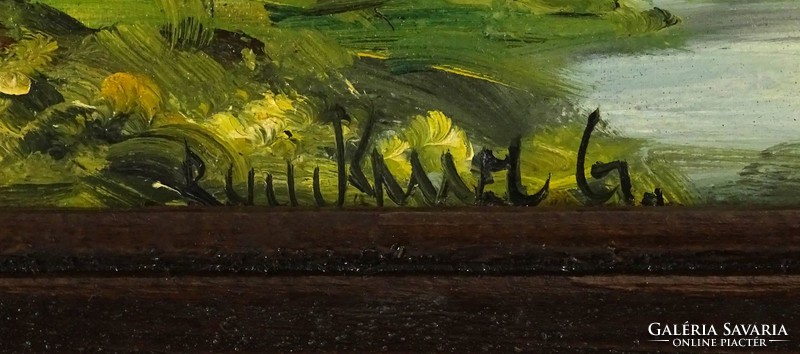 1D943 XX. századi festő : Patak a hegy lábánál