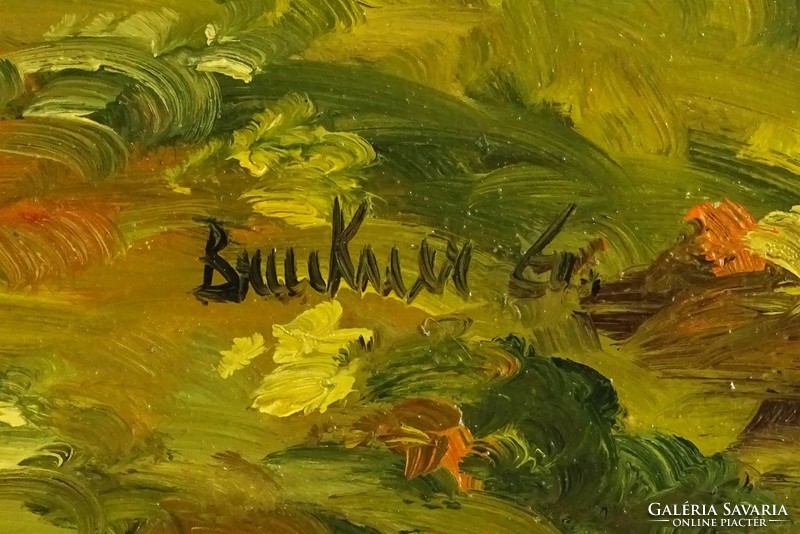 1D945 XX. századi festő : Patakparti őszi táj