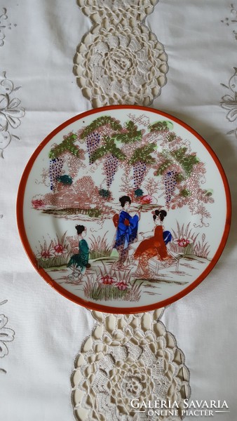 Old, hand-painted, Japanese plate