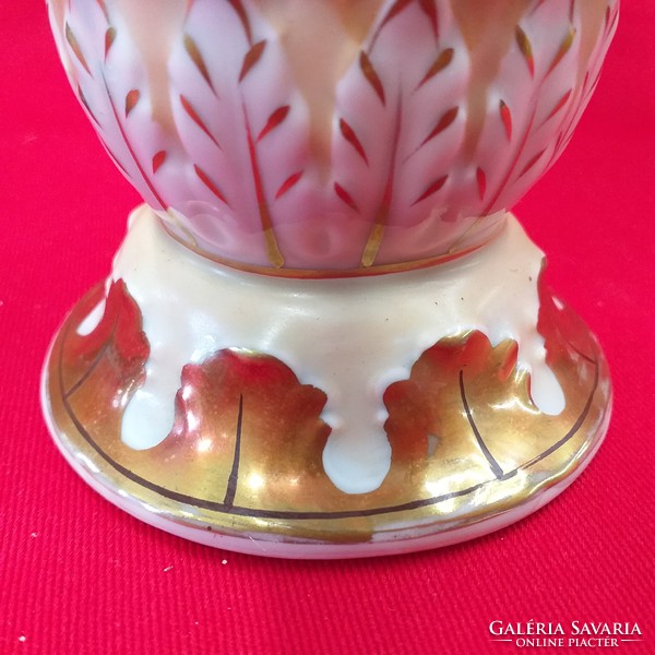 German, germany plaue von schierholz putto, angel pattern porcelain vase 16 cm