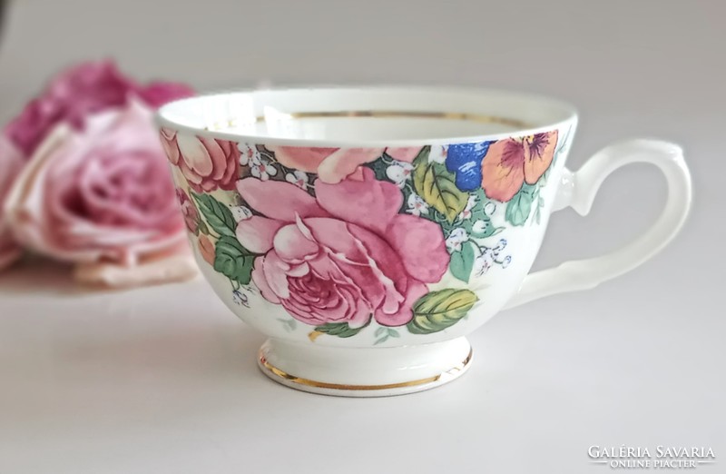 Cambridge Garden rózsás teás csésze